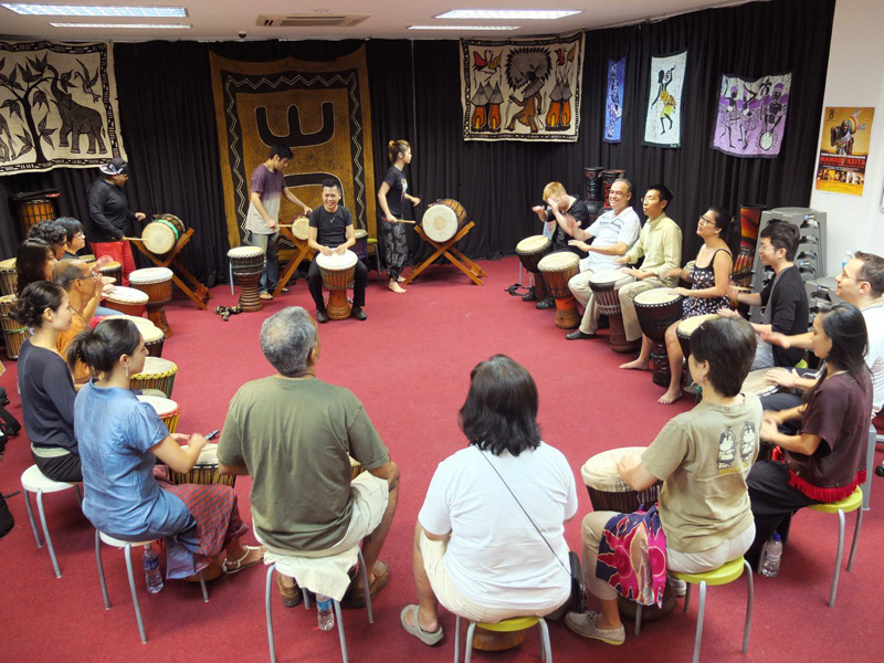 Djembe Singapore Club Lila Drums