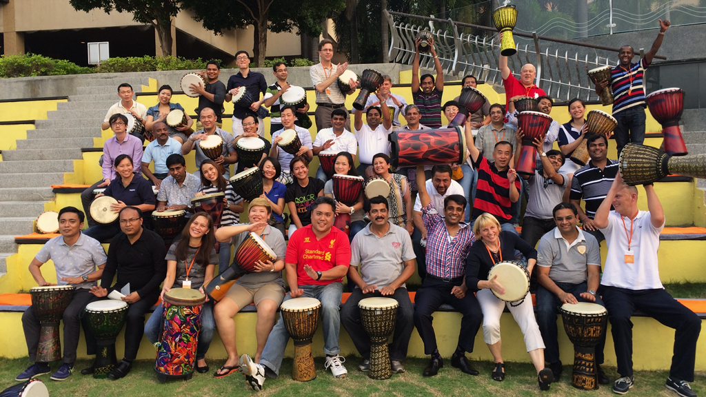 Corporate Drumming by Kelvin Kew